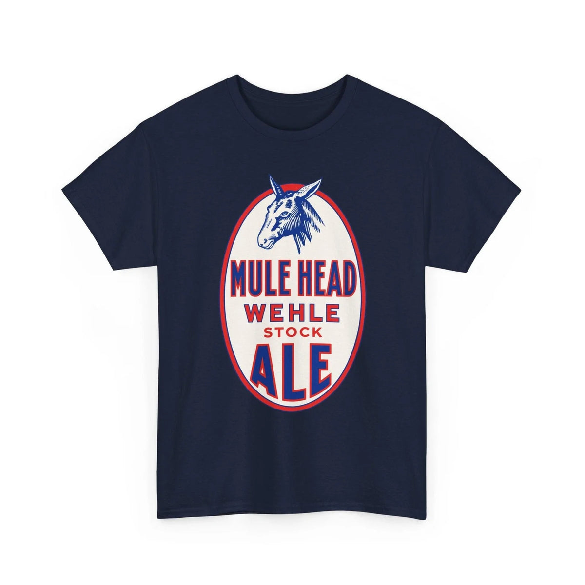 Mule Head Stock Ale Wehle Brewing West Haven CT 1930s Retro Breweriana T-Shirt