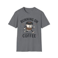 Running on Coffee T-Shirt | Cute Coffee Cup Illustration