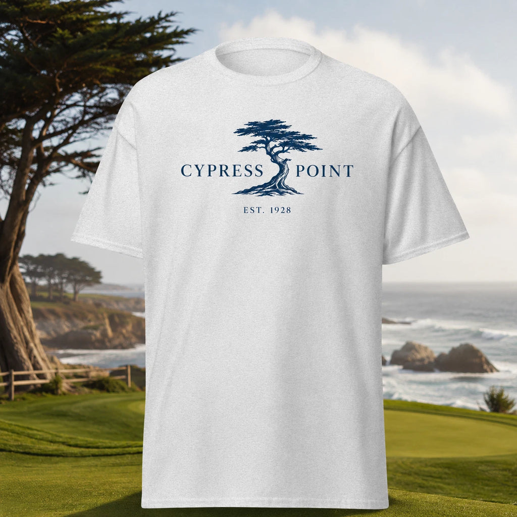 Cypress Point Golf Shirt Monterey Coast Cypress Tree Tee Mens Golfer Gift
