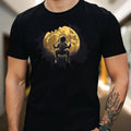 Mens Astronaut Rocking Motif Cotton T-Shirt Size XS to 5XL