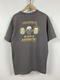 Vintage Mambo Simple Arithmetic Faded Grey T-Shirt Size XL