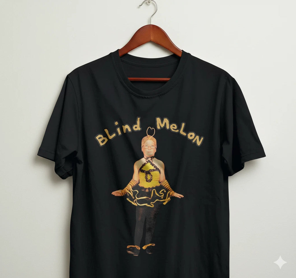 Blind Melon Graphic T-Shirt Vintage Alternative Rock Band Tee Black - T224