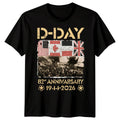 Family Flags D-Day T-Shirt Tee 1944 World War II Normandy Military History 1#DD