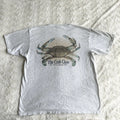 St Michaels Maryland Shirt Tee Mens XL Gray Blue Crab Claw Restaurant Fish Y2K