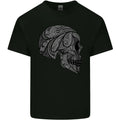 Mandala Skull Gothic Biker Motorbike Mens Light Cotton T-Shirt
