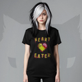 Heart Eater Zombie Heart Emo Goth T-Shirt Edgy Alt Aesthetic Graphic Tee