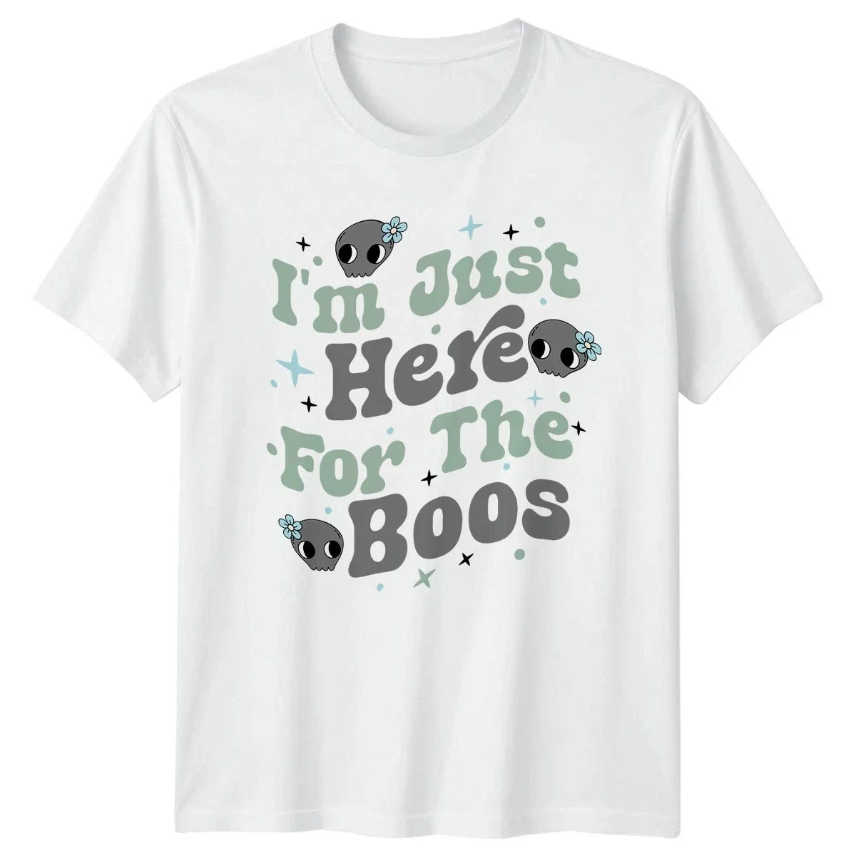 Im Just Here For The T-Shirt Cute Halloween Gift For Him And Her