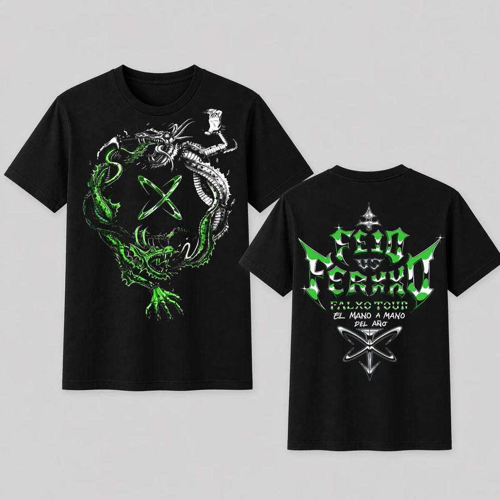 Feid Ferxxo Graphic T-Shirt Latin Rap Reggaeton Tour Unisex Black Navy Tee