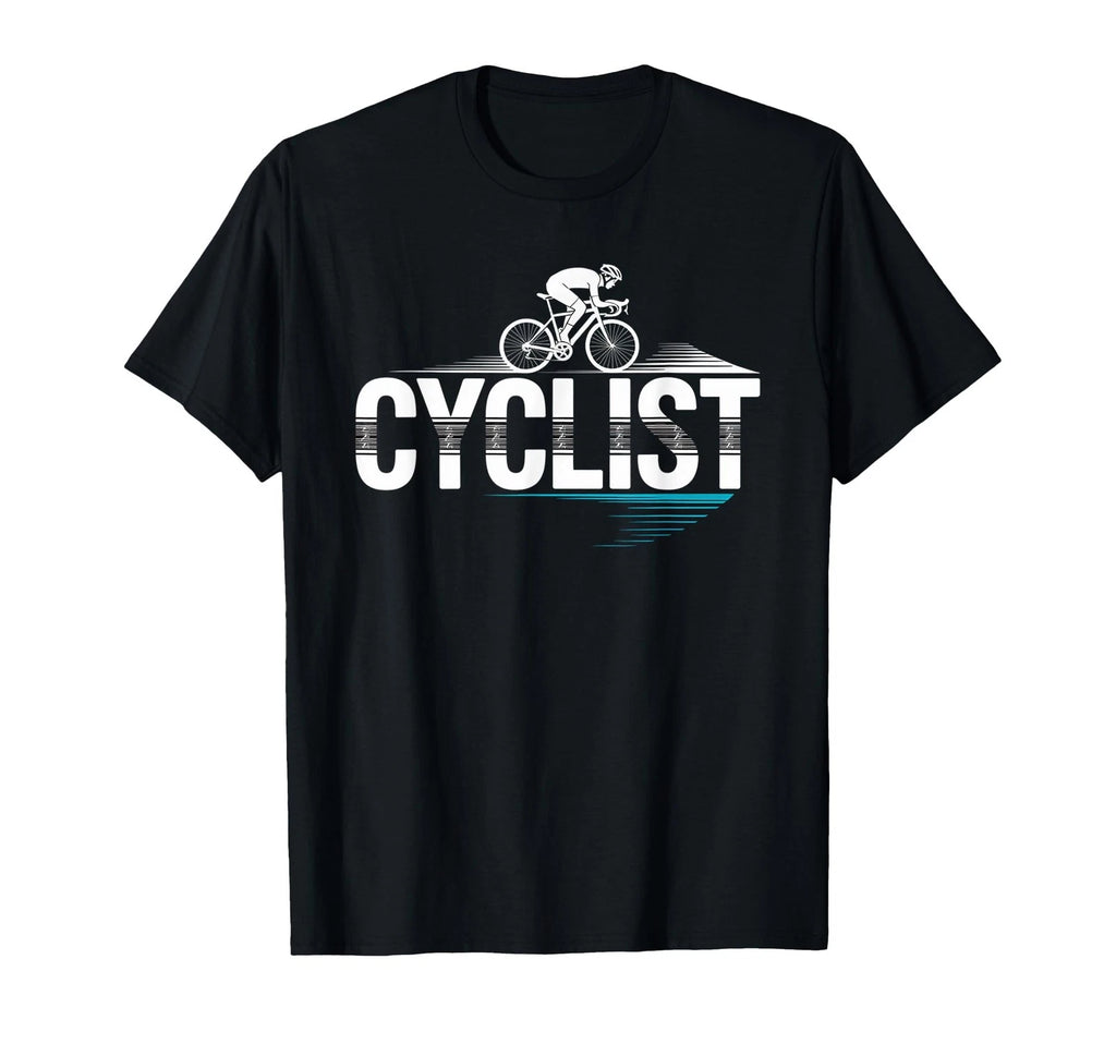 Cyclist Rhythm Line Motion Minimalist Flow T-Shirt