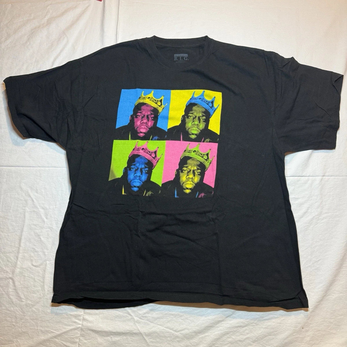 The Notorious B.I.G. Men's Graphic Pop Art Black Jersey Hip Hop T Shirt 2xl