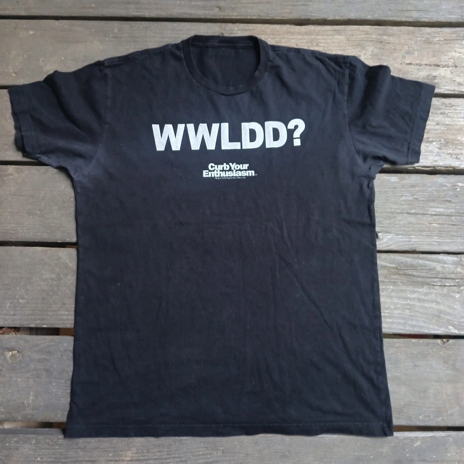 HBO Curb Your Enthusiasm What Would Larry David Do Black T Shirt Size XL