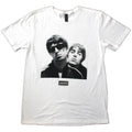 Oasis T-Shirt Noel Liam Gallagher Photo Official Band New White