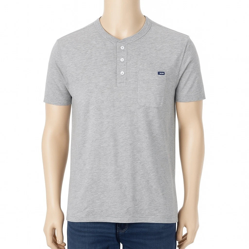 Chubbies Shirt Mens Gray Henley Short Sleeve Casual Minimalist Neutral Size M