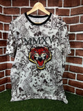 RS1NE Red Tiger Embroidered Street Fashion Brand AOP Graphic T-Shirt XL RARE