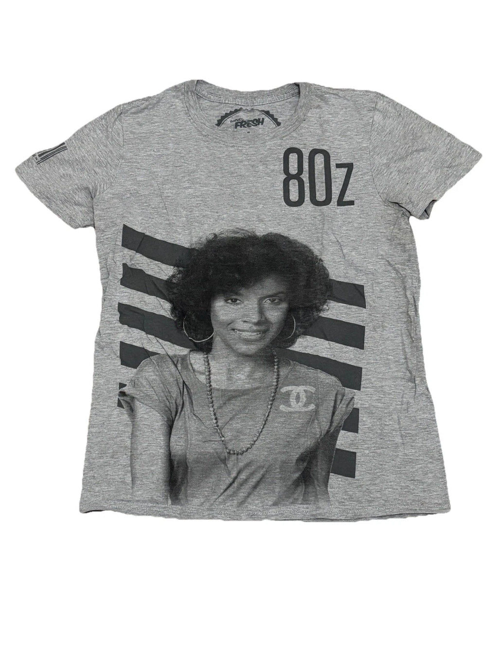 Vintage Style Clair Huxtable Mens Size Small  T-Shirt Gray Euc Cosby Show Street