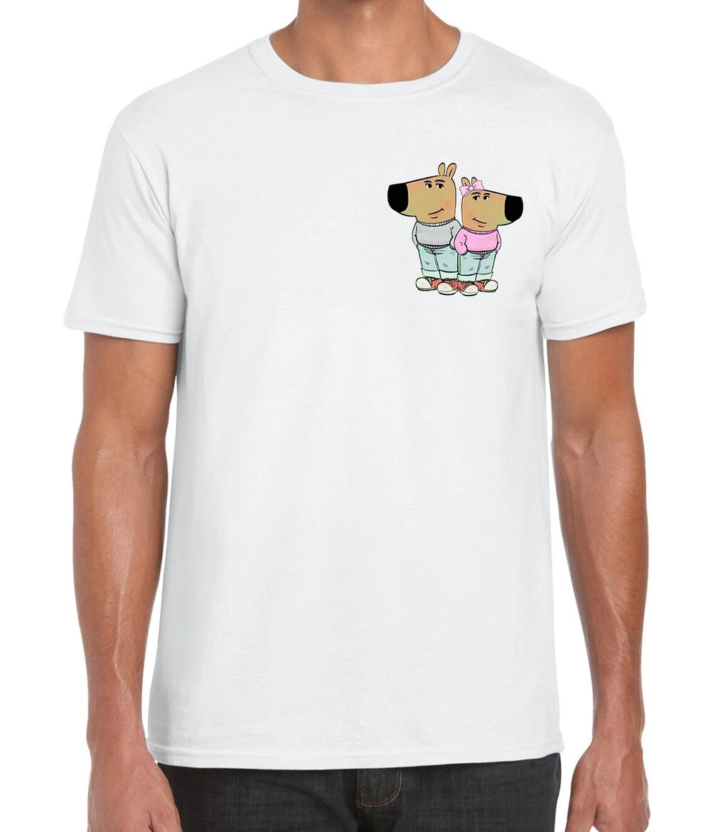 Chill Couple Funny Meme Minimalistic Men's Printed Cotton Unisex T-shirt Top Tee