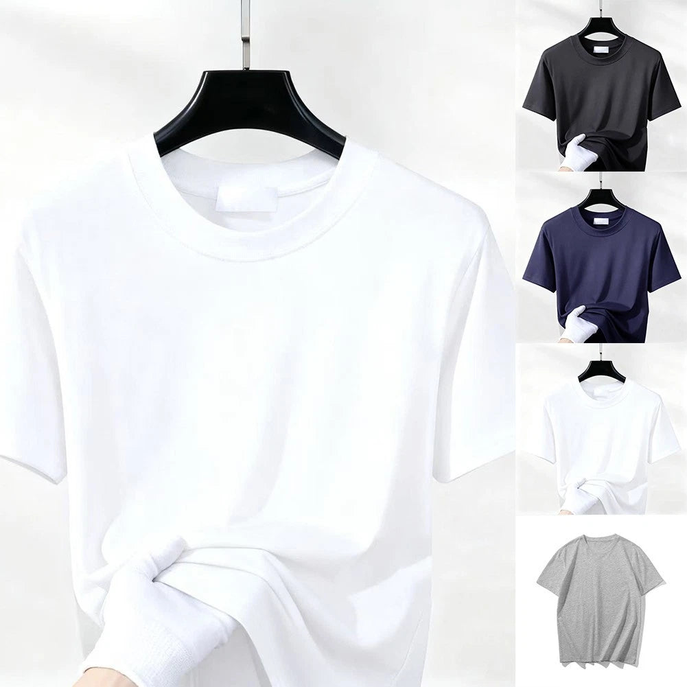 Loose Short Sleeve Tee Lightweight Summer Wear 96% Polyester 4% Spandex