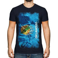 Oklahoma Zustand Grunge Flagge Herren T-Shirt Oklahoman Hemd Jersey Geschenk
