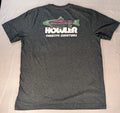Howler Brothers Mens Blue Creative Creatures Trout Graphic Pocket T-Shirt Large