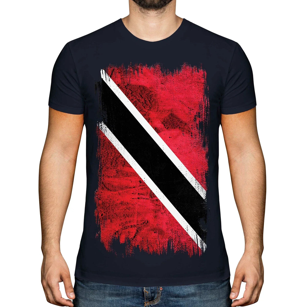 TRINIDAD AND TOBAGO GRUNGE FLAG MENS T-SHIRT TEE TOP TRINIDADIAN TOBAGONIAN GIFT