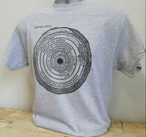 Dante's Inferno Upper Hell T Shirt EE554 The Divine Comedy 90s Grunge Rock Music
