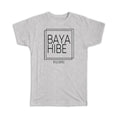 Gift T-Shirt : Bayahibe Dominican Republic Square Modern Minimalist Font