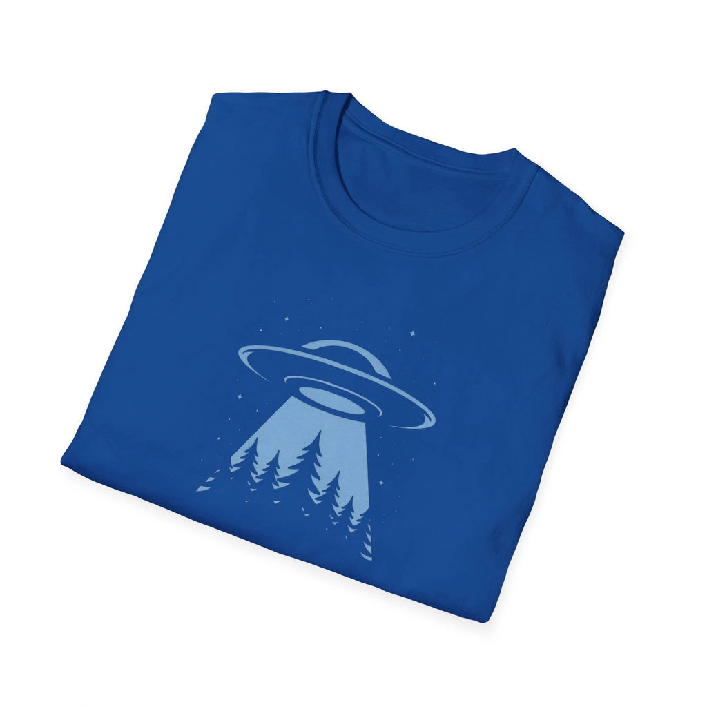 UFO Alien Encounter in the Forest Minimalist Graphic Tee