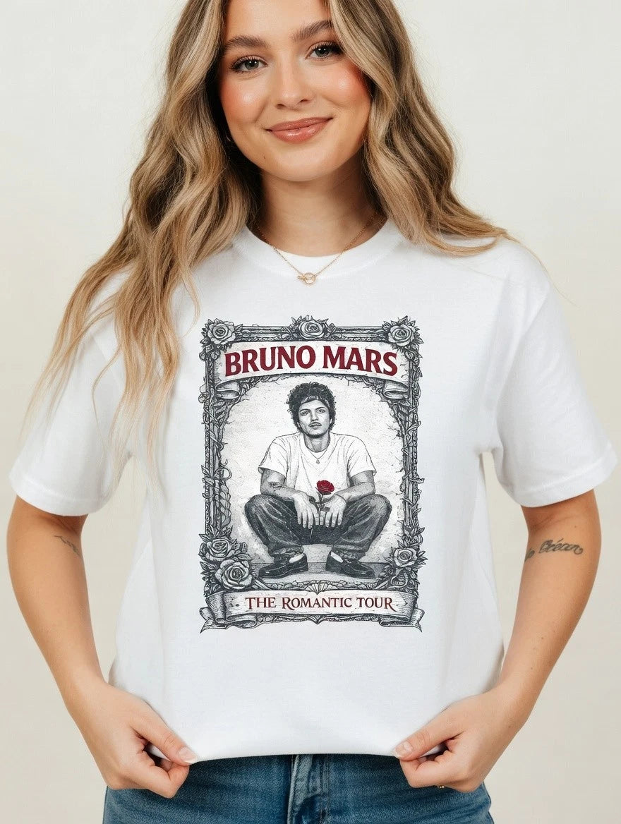 Romantic Pop Concert 2026 Style T Shirt Vintage Music Lover Graphic Tee