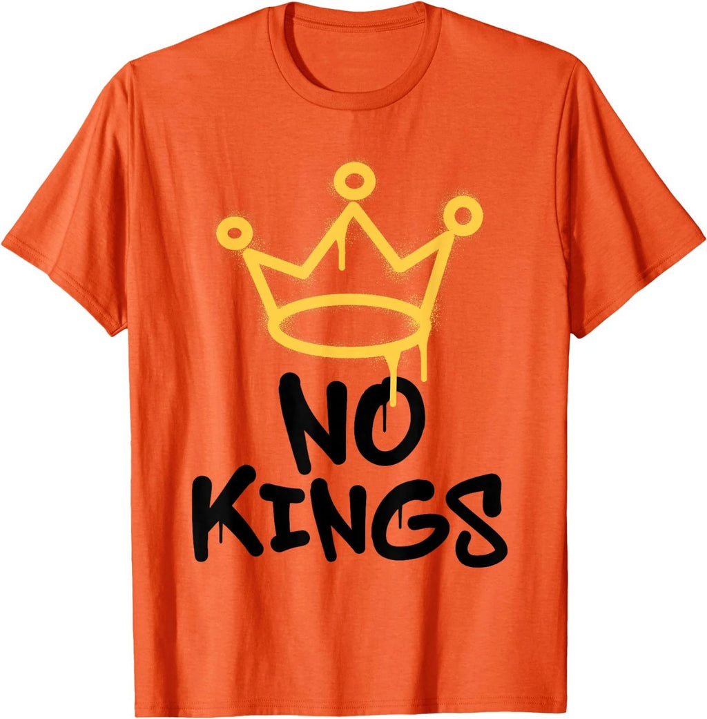 No Kings Day 2025 Protest Sign Grunge Nope Men Women T-Shirt