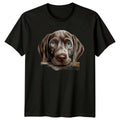 Cute Weimaraner Dog Breed Puppy Graphic Pet Portrait T-Shirt