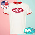 Ralphs Supermarket California Grocery Men's Ringer Red Size S-3XL