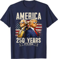Funny 250 Years America Anniversary 250th Trump Washington Unisex T-Shirt