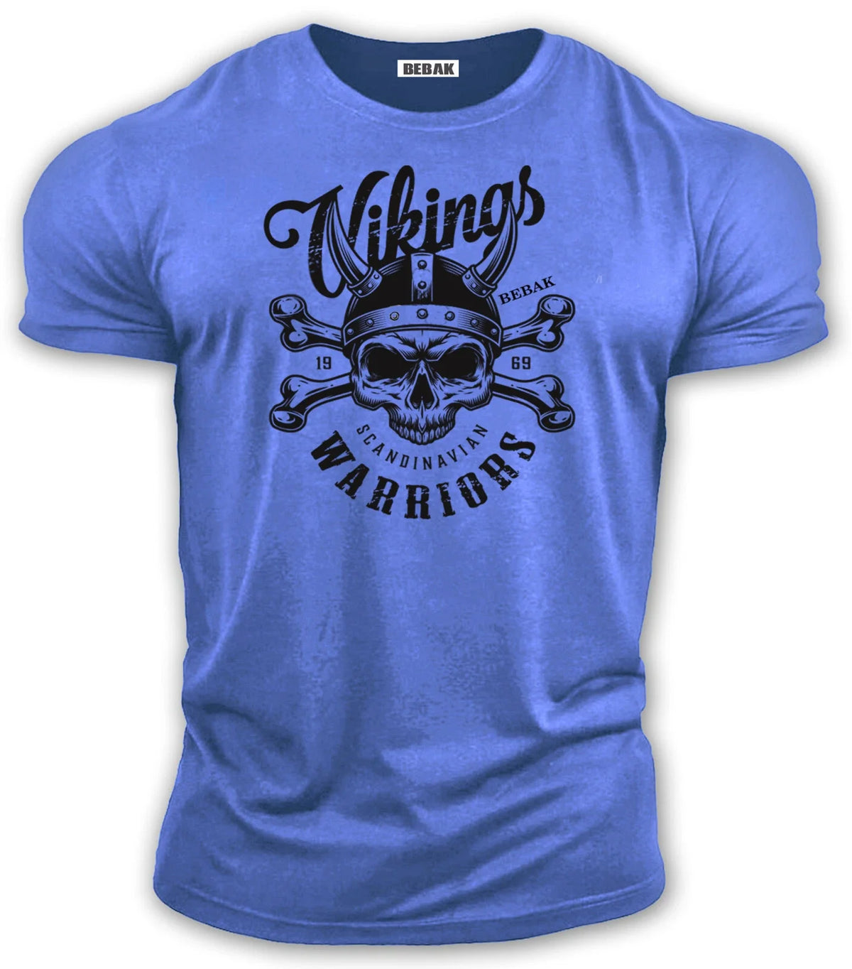Men's short sleeved T-Shirt Viking Bebak In The Gym NEW Breathable Cotton