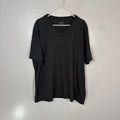 UNTUCKit Shirt Mens 3XL Charcoal Gray Bussola V-Neck Short Sleeve Tagless Tee