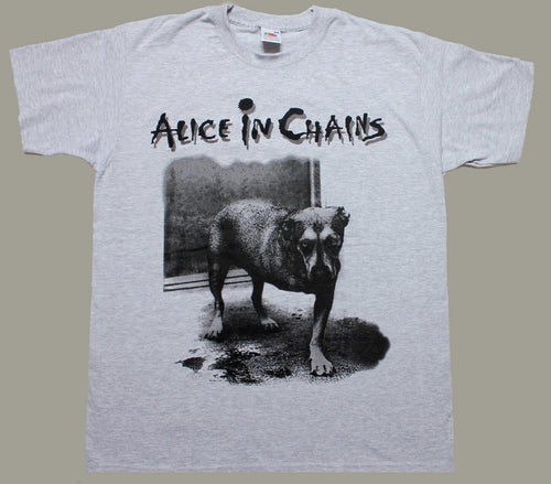ALICE IN CHAINS DOG GRUNGE short - long sleeve new black T-SHIRT 345XL