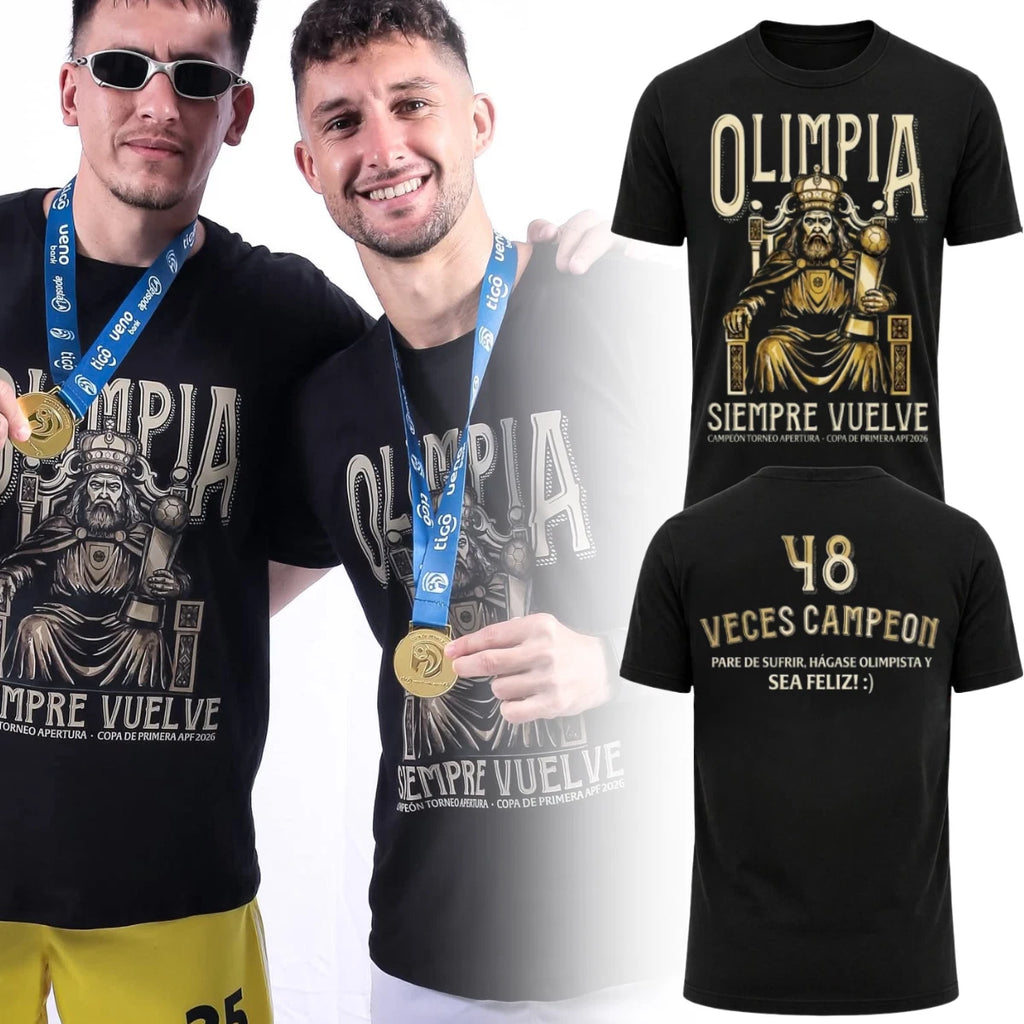 Olimpia Siempre Vuelve 48 Campeon Torneo Apertura Copa De Primera APF 2026 Shirt
