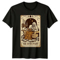 The Introvert T-Shirt Reading Tarot Sarcasm Birthday Gift For Him And Her