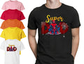 Superhero Super Daddy Fathers Day Daddy Mens T Shirt Funny Gift Hero Dad Tee