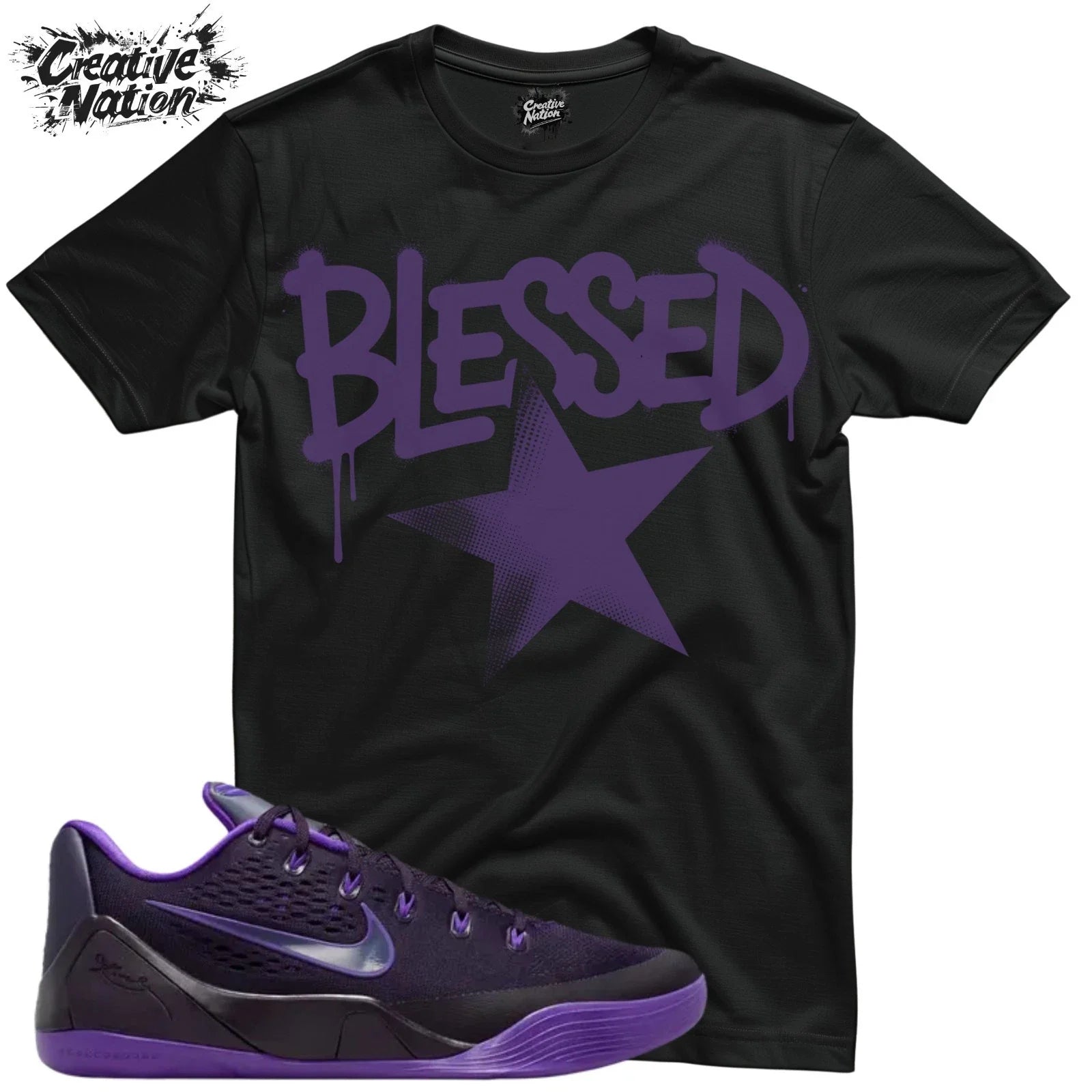 Shirt To Match 9 Purple Dynasty Unisex Tee Sneaker Shirt Blessed Shirt