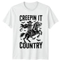 Creepin It Country T-Shirt Halloween Country Music Gift For Him And Her
