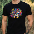Mens Crazy Unicorn Motif Cotton T-Shirt Size XS to 5XL