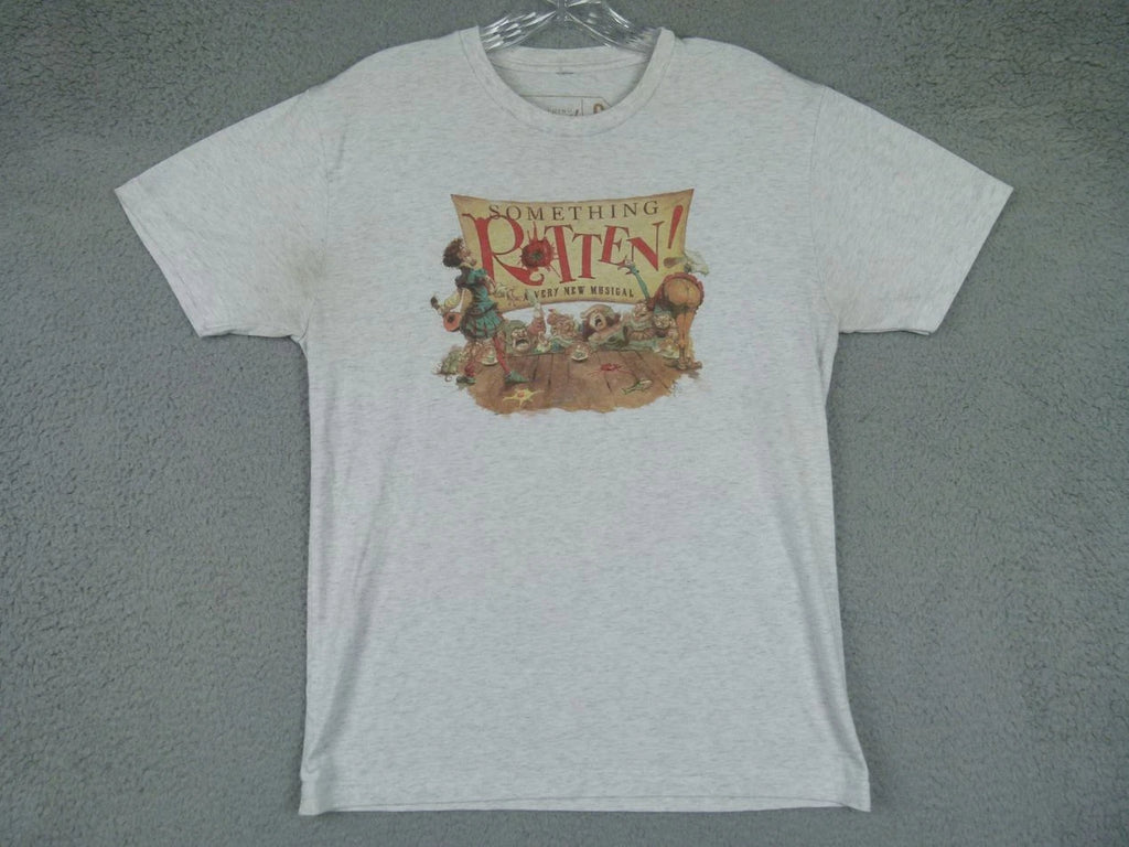 Creative Goods Mens Small Gray Something Rotten! Graphic Cotton T-Shirt