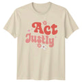 Act Justly Womens T-Shirt Biblical Quote Religious Mothers Day Gift For Her
