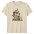 Boho Rustic Cottage House T-Shirt Floral Nature Aesthetic Gift For Him And Her