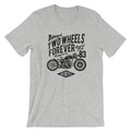 Two Wheels Forever T-Shirt. Motorcycle 100% Cotton Premium Tee NEW