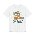 World’s Best Mom No Cape Needed T-Shirt | Retro Floral Typography