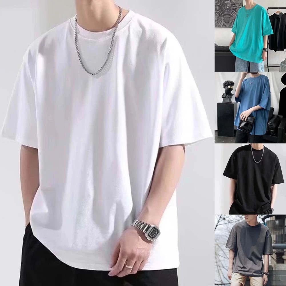 Oversized Fit Men's Casual Shirt for Weekend Hangouts and Shopping Trips