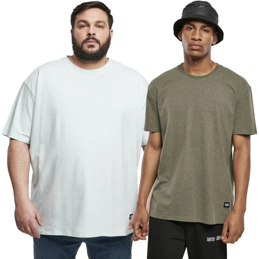 Urban Classics Oversize Melange Tee T-Shirt Top Cotton-Viscose Mix