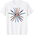 Cool Brush Heart Shape Art Teacher Paint for Artist Painter T-Shirt