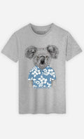 Men's Short Sleeve T-Shirt - Summer - Koala Blue Grey Colour